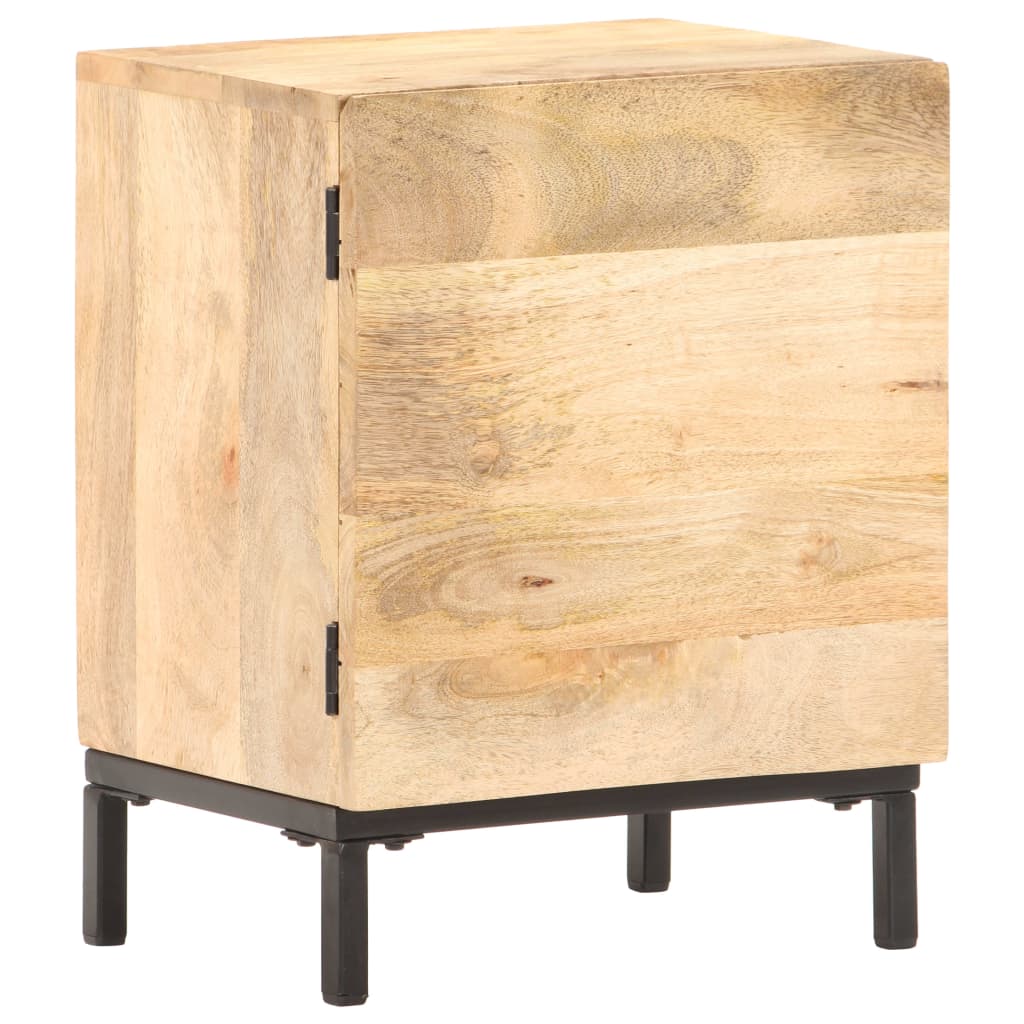 Bedside Cabinet 40X30X51 Cm Solid Mango Wood