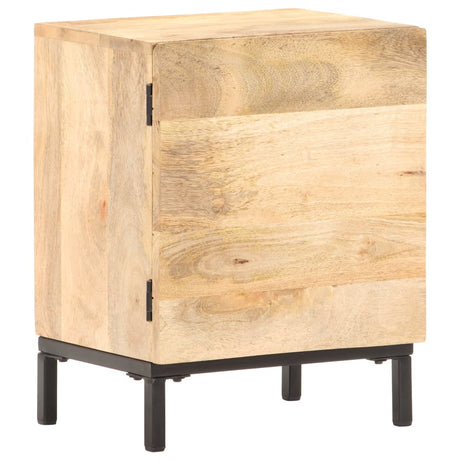 Bedside Cabinet 40X30X51 Cm Solid Mango Wood