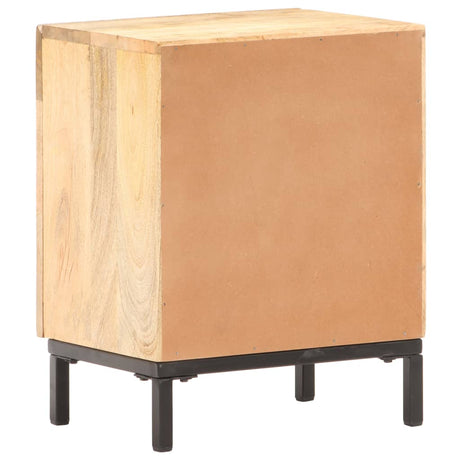 Bedside Cabinet 40X30X51 Cm Solid Mango Wood