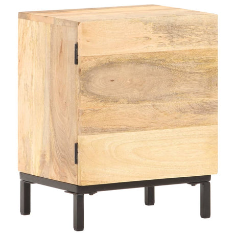 Bedside Cabinet 40X30X51 Cm Solid Mango Wood
