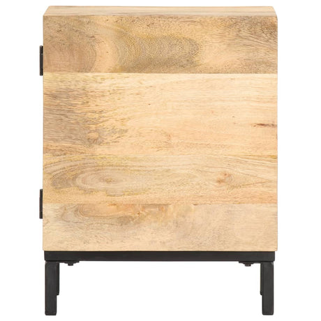Bedside Cabinet 40X30X51 Cm Solid Mango Wood