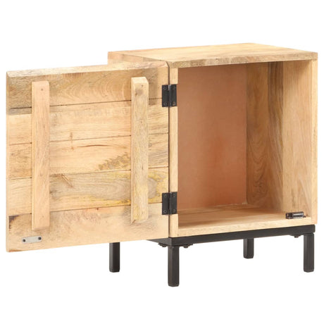 Bedside Cabinet 40X30X51 Cm Solid Mango Wood