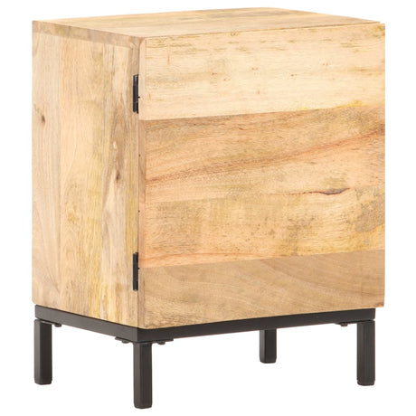 Bedside Cabinet 40X30X51 Cm Solid Mango Wood