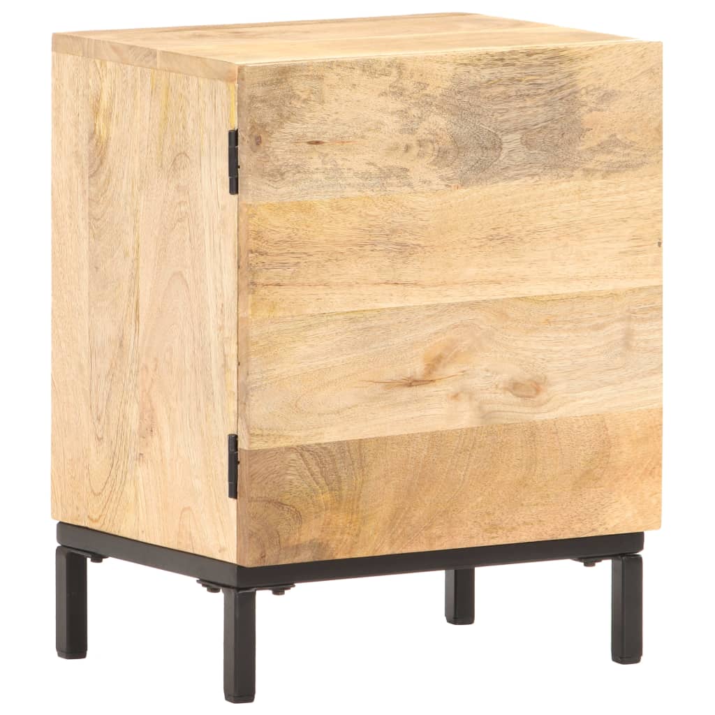Bedside Cabinet 40X30X51 Cm Solid Mango Wood
