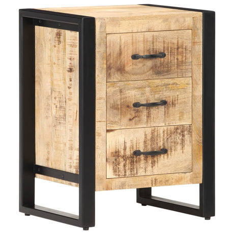 Bedside Cabinet 40X35X55 Cm Solid Mango Wood