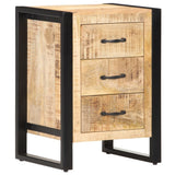 Bedside Cabinet 40X35X55 Cm Solid Mango Wood