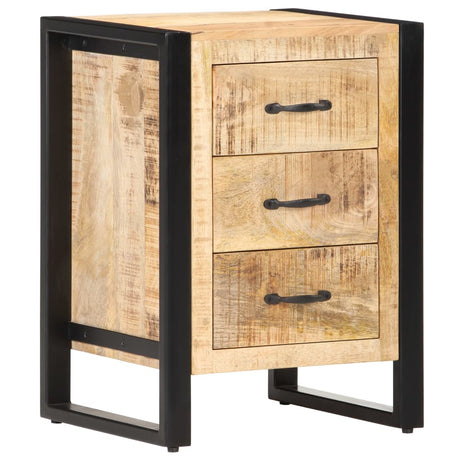Bedside Cabinet 40X35X55 Cm Solid Mango Wood