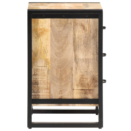 Bedside Cabinet 40X35X55 Cm Solid Mango Wood