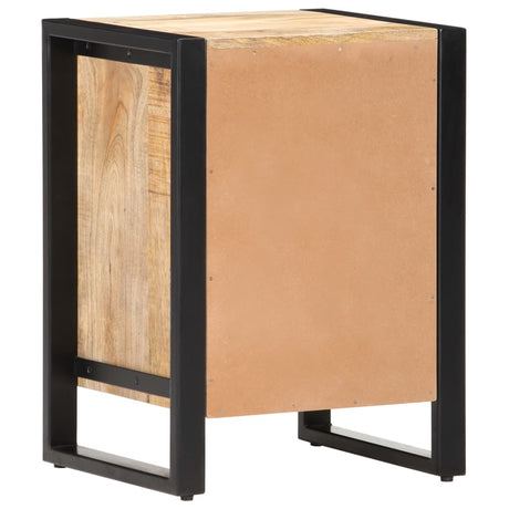 Bedside Cabinet 40X35X55 Cm Solid Mango Wood