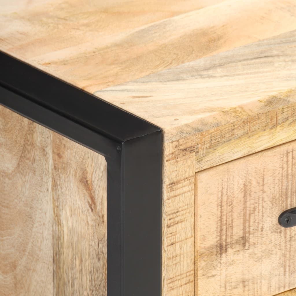 Bedside Cabinet 40X35X55 Cm Solid Mango Wood