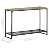 Console Table 110x35x75 cm Solid Reclaimed Wood