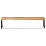 Peg With Live Edge 100X35X22 Cm Solid Acacia Wood