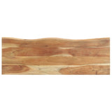 Peg With Live Edge 100X35X22 Cm Solid Acacia Wood