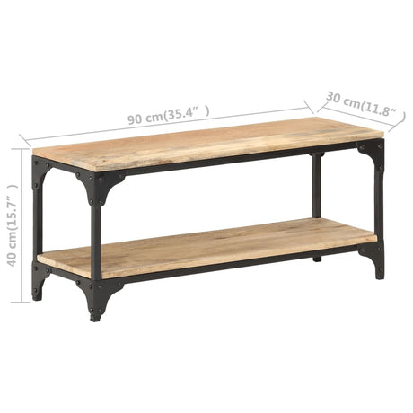 Coffee Table 90X30X40 Cm Solid Mango Wood