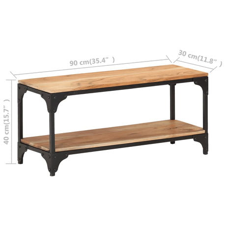 Coffee Table 90X30X40 Cm Solid Acacia Wood