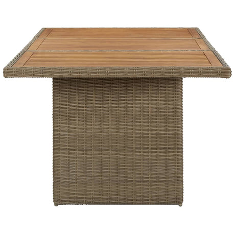 Garden Dining Table 200X100X74 Cm Poly Rattan