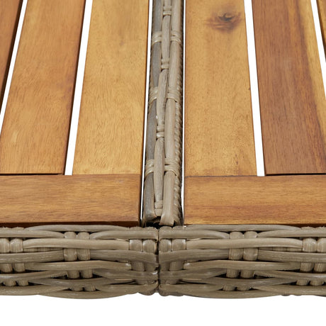 Garden Dining Table 200X100X74 Cm Poly Rattan