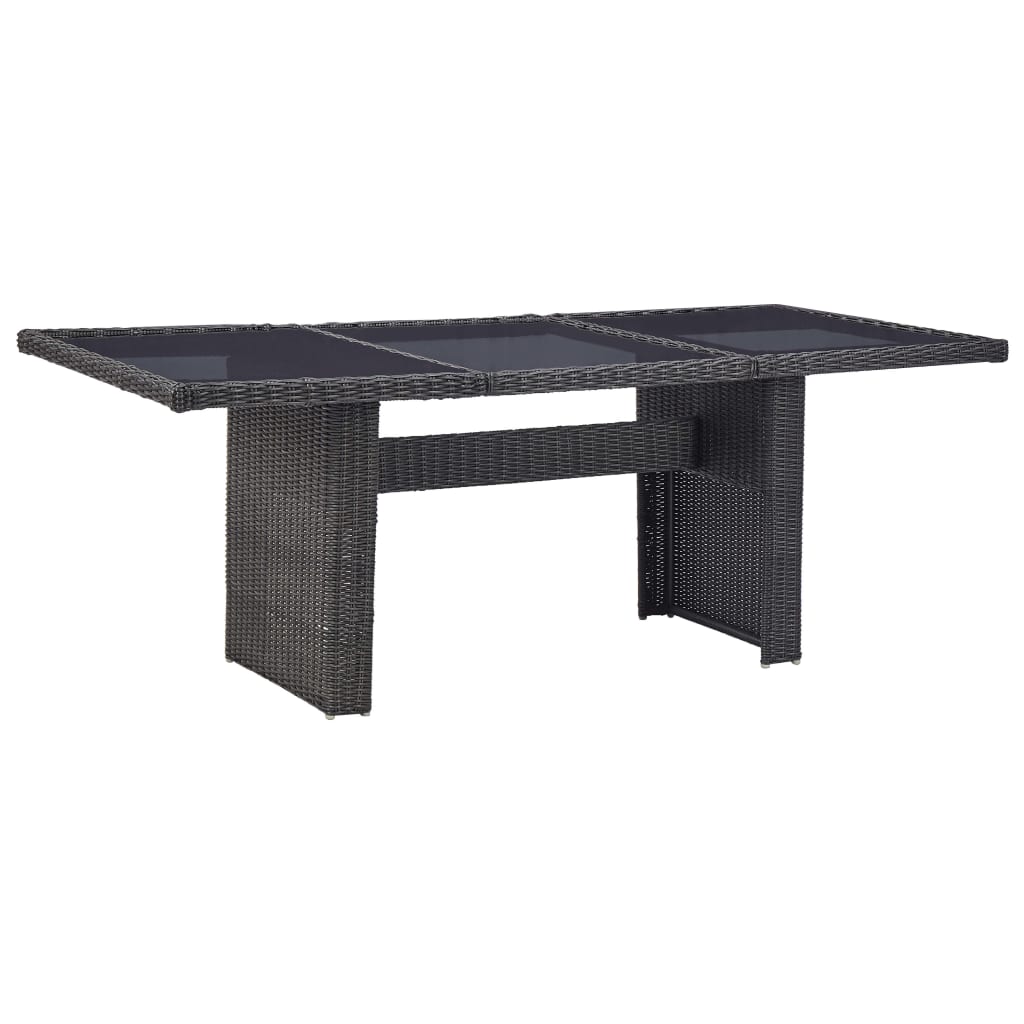 Garden Dining Table 200X100X74 Cm Poly Rattan