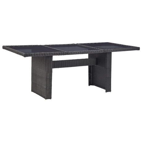 Garden Dining Table 200X100X74 Cm Poly Rattan