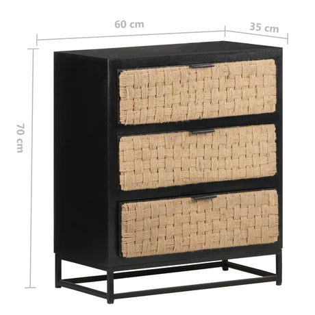 Sideboard 60X35X70 Cm Solid Mango Wood