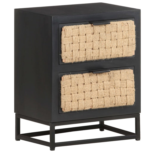Bedside Cabinet 40X30X50 Cm Solid Mango Wood