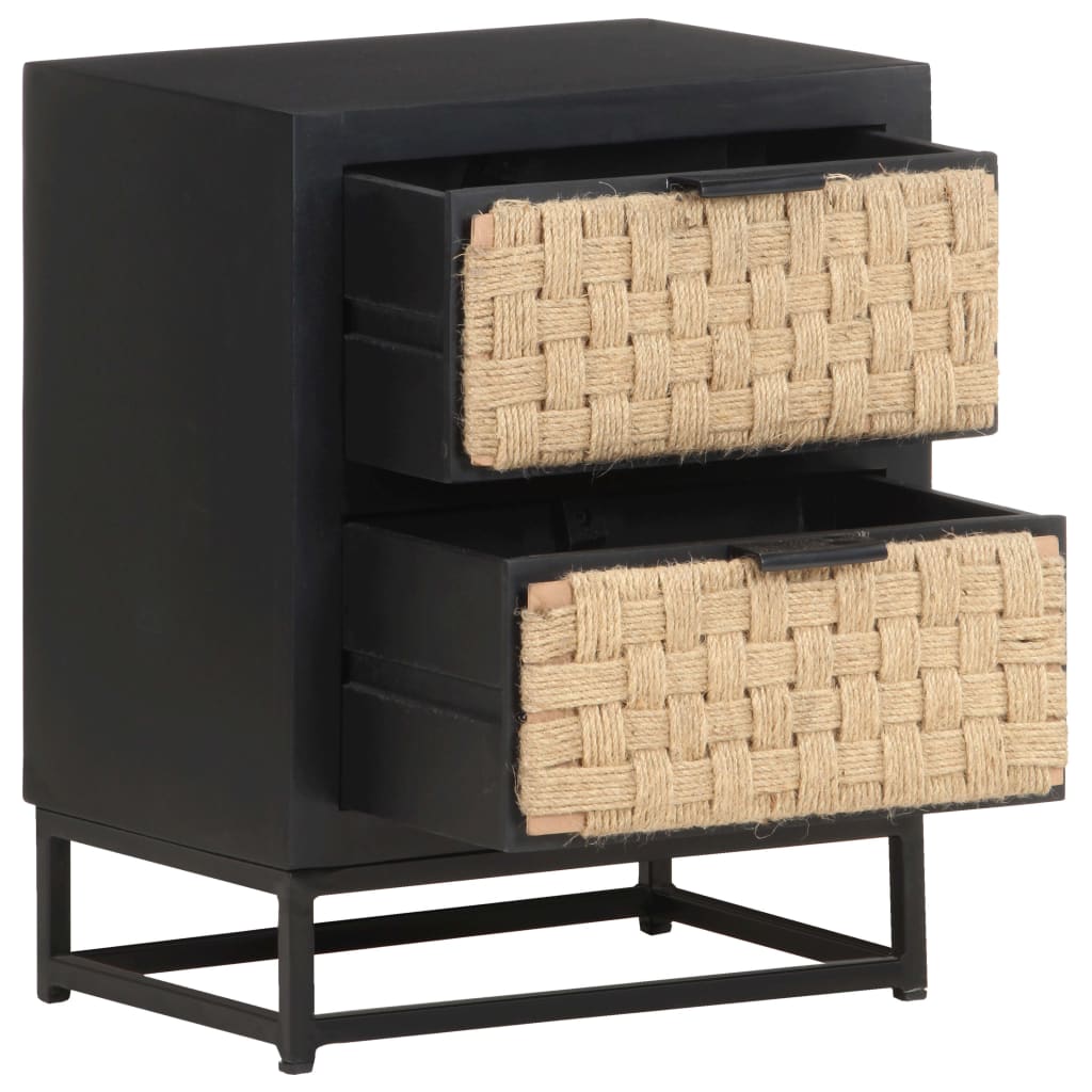 Bedside Cabinet 40X30X50 Cm Solid Mango Wood