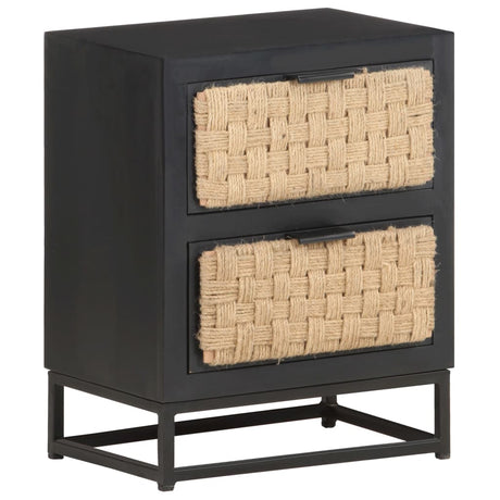 Bedside Cabinet 40X30X50 Cm Solid Mango Wood
