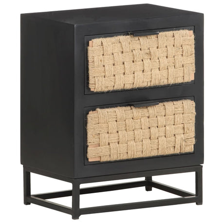 Bedside Cabinet 40X30X50 Cm Solid Mango Wood