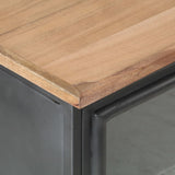 Bedside Cabinet Grey 40X30X50 Cm Solid Acacia Wood