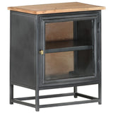 Bedside Cabinet Grey 40X30X50 Cm Solid Acacia Wood