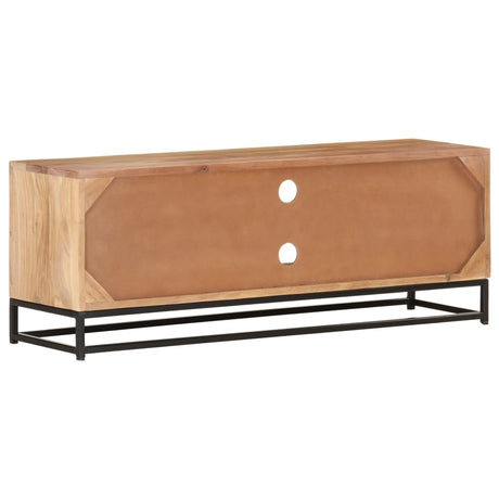 Tv Cabinet 110X30X40 Cm Solid Acacia Wood