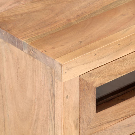 Tv Cabinet 110X30X40 Cm Solid Acacia Wood