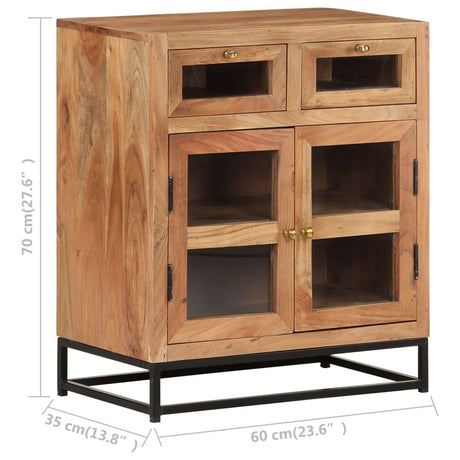 Sideboard 60X35X70 Cm Solid Acacia Wood