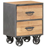 Bedside Cabinet 40X30X51 Cm Solid Reclaimed Wood