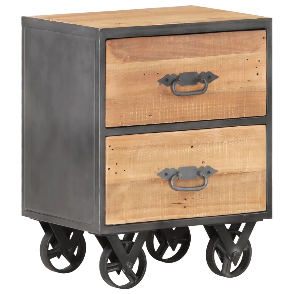 Bedside Cabinet 40X30X51 Cm Solid Reclaimed Wood