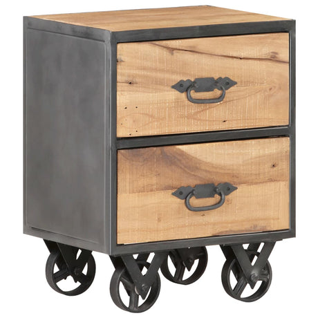 Bedside Cabinet 40X30X51 Cm Solid Reclaimed Wood