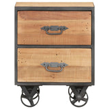 Bedside Cabinet 40X30X51 Cm Solid Reclaimed Wood