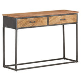 Console Table 110x35x75 cm Solid Acacia Wood