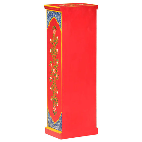 Hand Painted Highboard 40X30X120 Cm Solid Mango Wood