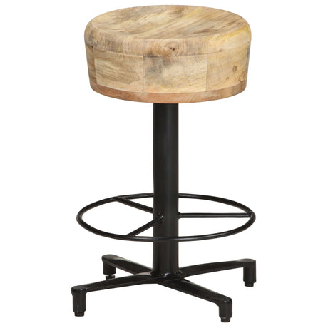 Bar Stools 2 Pcs Solid Mango Wood