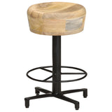 Bar Stools 2 Pcs Solid Mango Wood