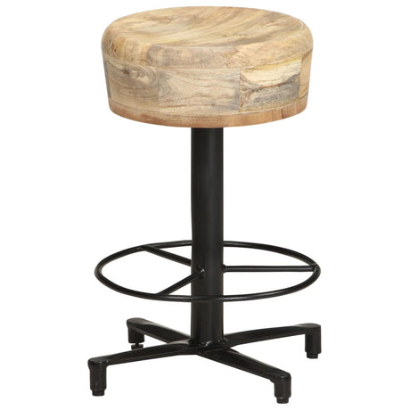 Bar Stools 2 Pcs Solid Mango Wood