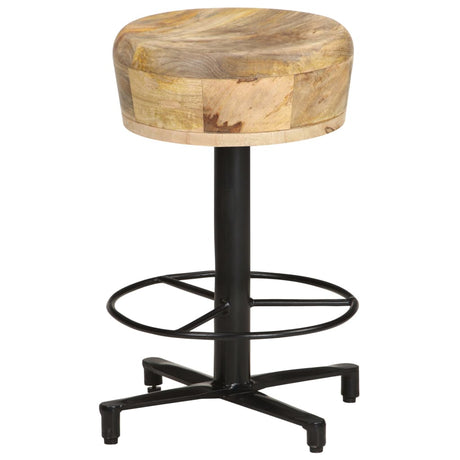 Bar Stools 2 Pcs Solid Mango Wood