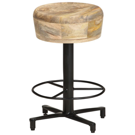 Bar Stools 2 Pcs Solid Mango Wood