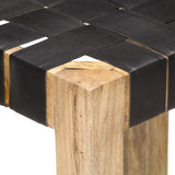 Bar Stools 2 Pcs Real Leather