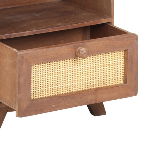 Bedside Cabinet 40X30X50 Cm Solid Mango Wood