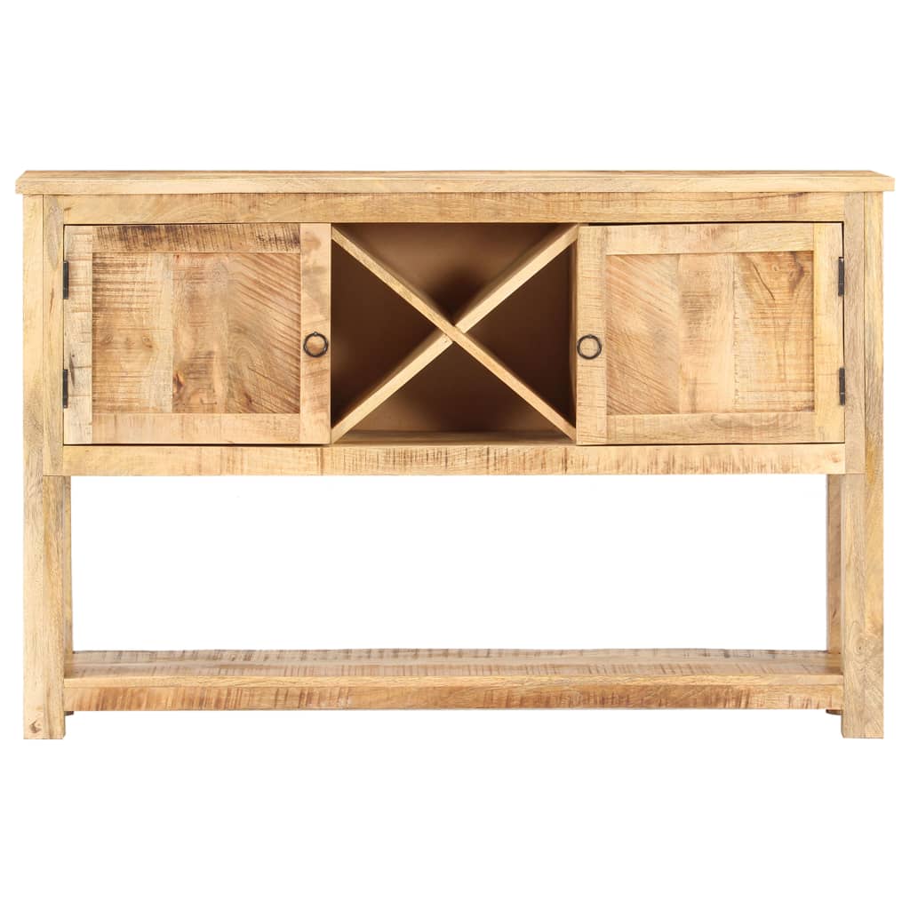 Sideboard 120X30X76 Cm Rough Mango Wood