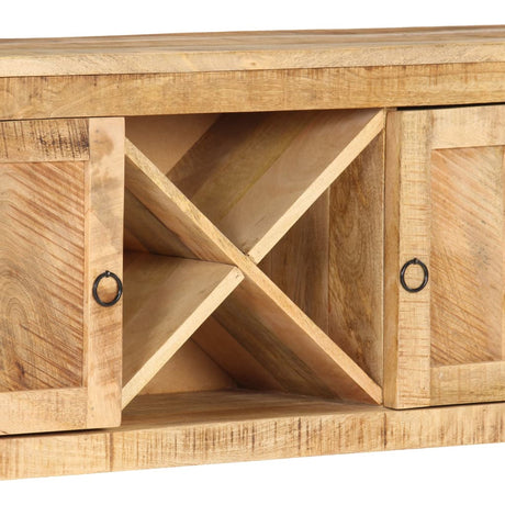 Sideboard 120X30X76 Cm Rough Mango Wood