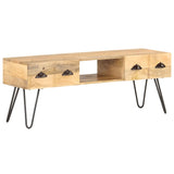 Tv Cabinet 120X35X45 Cm Solid Mango Wood