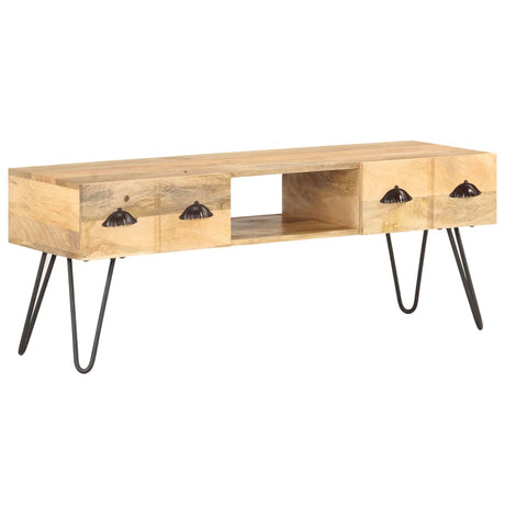 Tv Cabinet 120X35X45 Cm Solid Mango Wood